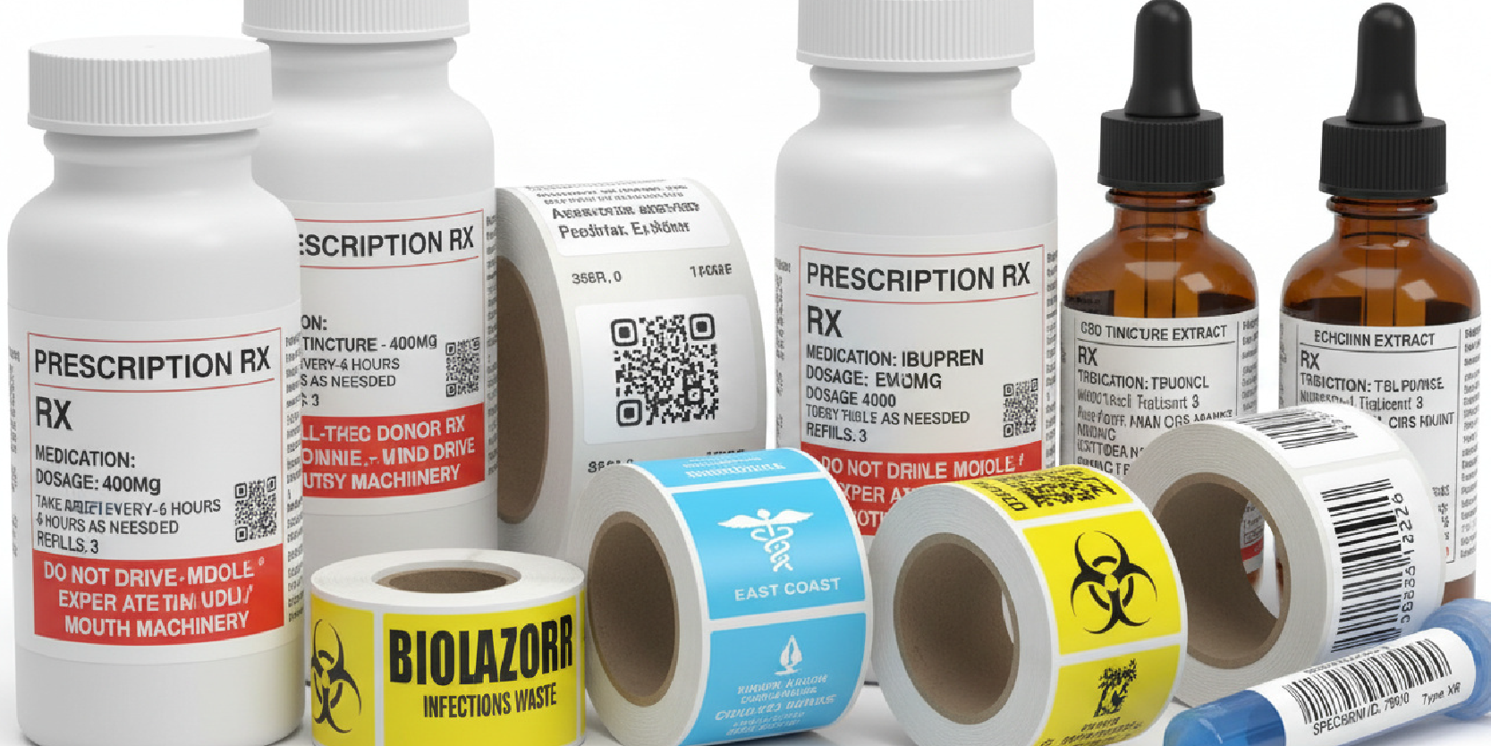 Healthcare barcode and variable data label printing for medical tracking and compliance